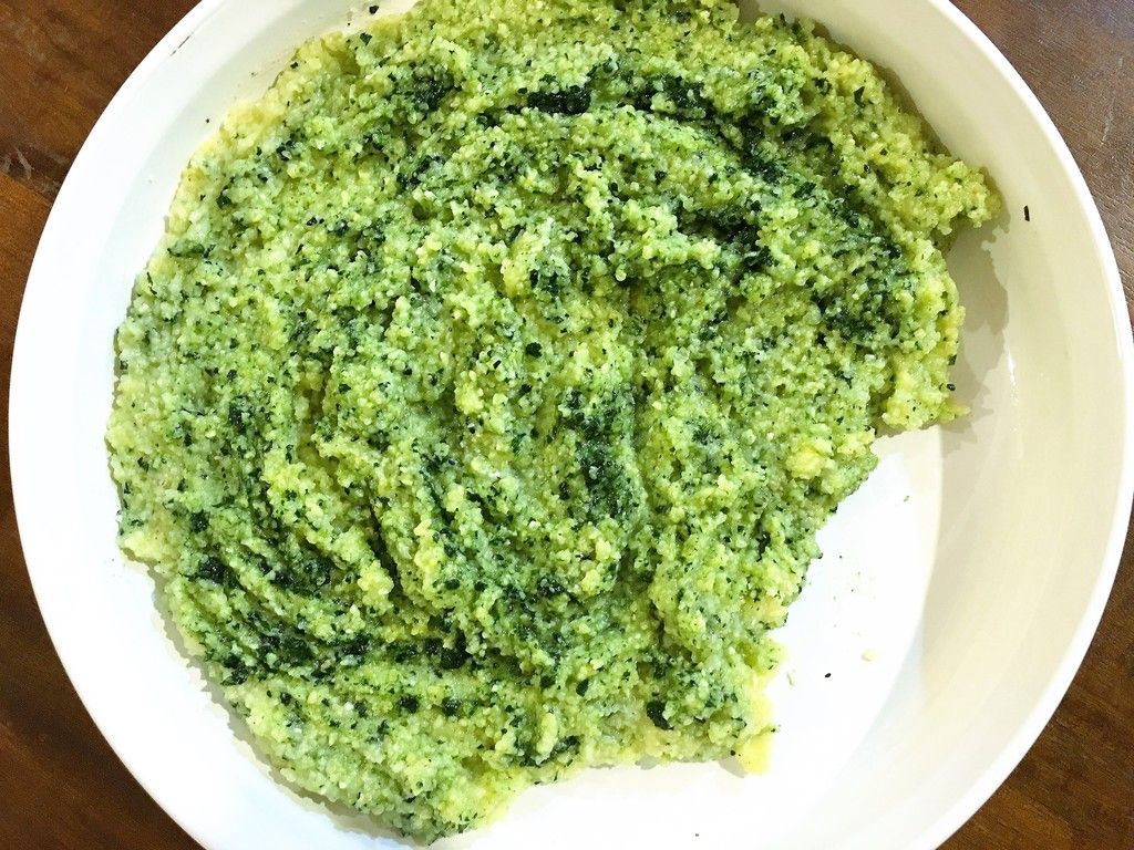 Kale Puree Polenta mysavoryspoon